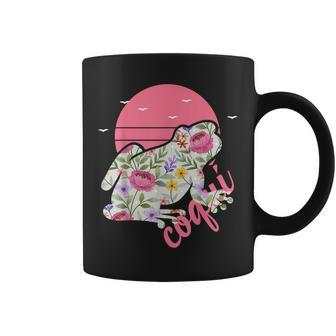 Puerto Rico Coqui Frog Floral Graphic Coffee Mug - Seseable