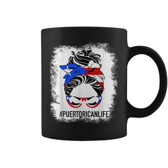 Puerto Rico Flag Pride Messy Bun Puerto Rican Coffee Mug - Seseable