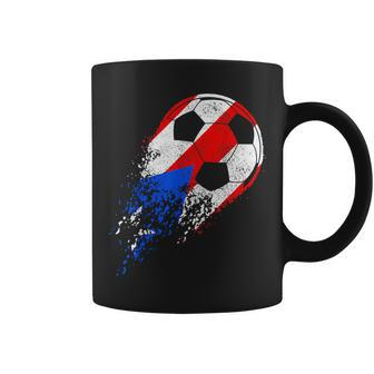 Puerto Rico Soccer Puerto Rican Flag Pride Soccer Player Coffee Mug | Mazezy