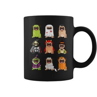 Pug Collection Happy Pug-O-Ween Halloween Spooky Costume Coffee Mug - Thegiftio UK