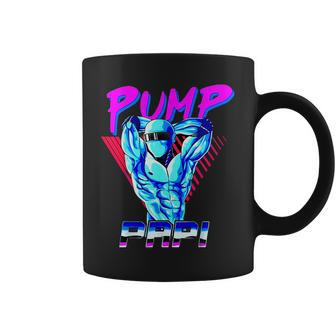 Pump Papi Powerlifting Bodybuilding Fitness Training Design Coffee Mug | Mazezy