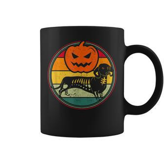Pumpkin Dachshund Halloween Jack O Lantern Wiener Dog Halloween Coffee Mug | Mazezy
