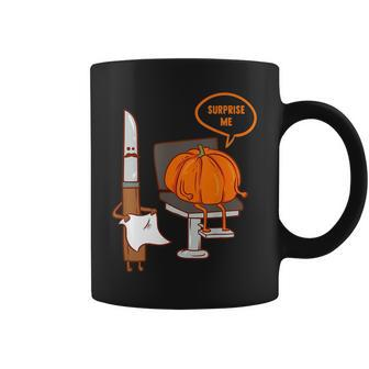 Pumpkin Hairdresser Funny Halloween Surprise Me Hairdresser Funny Gifts Coffee Mug | Mazezy
