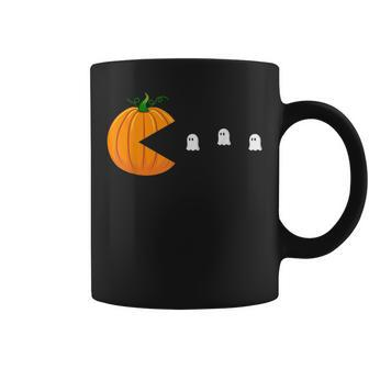 Pumpkin Pie Eating Ghosts Thanksgiving Day Halloween Halloween Coffee Mug | Mazezy