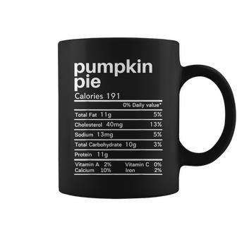 Pumpkin Pie Nutrition Facts Matching Thanksgiving Coffee Mug - Monsterry AU