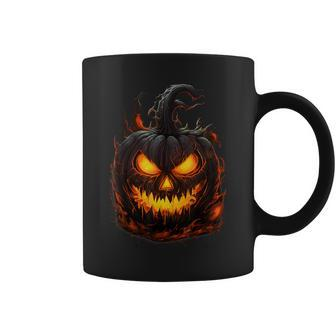 Pumpkin Scary Spooky Halloween Costume For Woman Adults Coffee Mug | Mazezy