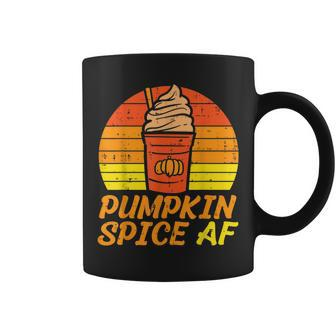 Pumpkin Spice Af Retro Halloween Fall Women Men Husband Halloween Coffee Mug | Mazezy