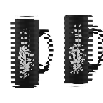 Punk Rock Mom Mothers Day Peace Skeleton Hand Feral Aunt Coffee Mug - Thegiftio UK