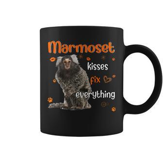 Pygmy Marmoset Kisses Fix Everything Heart Coffee Mug | Mazezy