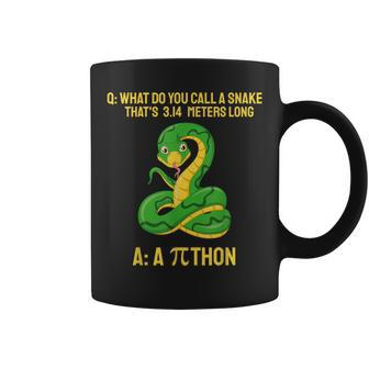 Python Pithon Pi Symbol Math Teacher Pi Day 314 Coffee Mug | Mazezy