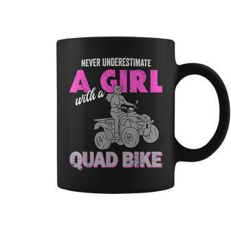 Quad Four Wheeler Never Underestimate A Girl 4 Wheeler Coffee Mug - Seseable