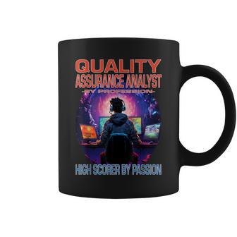 Quality Assurance Analyst Gamer Fun Pun Gaming Coffee Mug | Mazezy