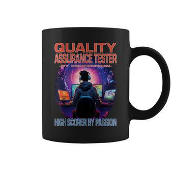 Quality Assurance Tester Gamer Fun Pun Gaming Coffee Mug | Mazezy AU