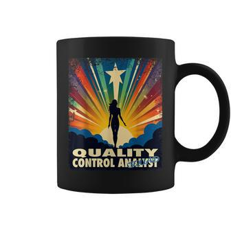 Quality Control Analyst Female Hero Job Women Coffee Mug | Mazezy