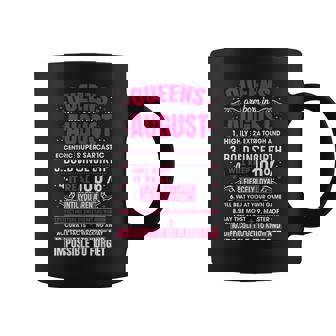 Queens Are Born In August 10 Facts Funny Birthday Coffee Mug | Mazezy