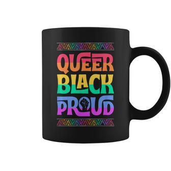 Queer Black Proud Junenth Gay Pride Blm Fist Pride Month Coffee Mug | Mazezy