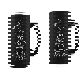 Rabbit In Magic Hat With Magic Wand Magician Coffee Mug | Mazezy