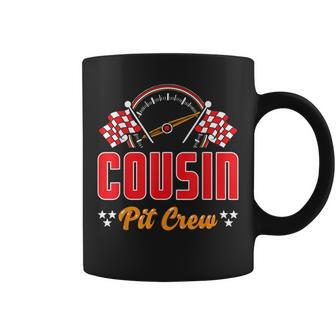 Race Car Birthday Party Matching Family Cousin Pit Crew Coffee Mug - Seseable