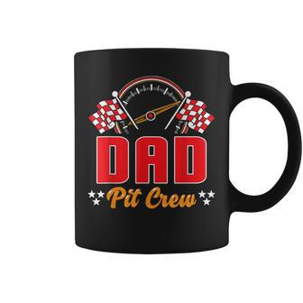 Race Car Birthday Party Matching Family Dad Pit Crew Coffee Mug - Thegiftio UK