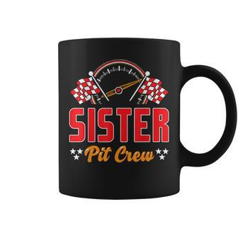 Race Car Birthday Party Matching Family Sister Pit Crew Coffee Mug - Monsterry