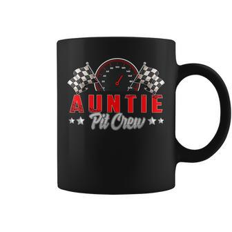 Race Car Birthday Party Racing Family Auntie Pit Crew Family Racing Funny Gifts Coffee Mug | Mazezy