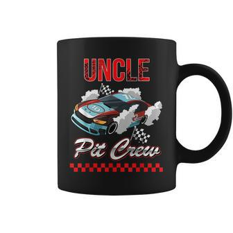 Race Car Birthday Party Racing Family Uncle Pit Crew Funny Gifts For Uncle Coffee Mug | Mazezy