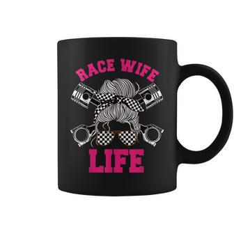 Race Wife Life Dirt Track Racing Racer Bike Car Mx Funny Gifts For Wife Coffee Mug | Mazezy