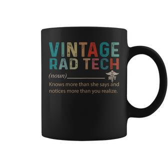 Rad Tech Noun Vintage Retro Style 60S 70S 80S Coffee Mug | Mazezy