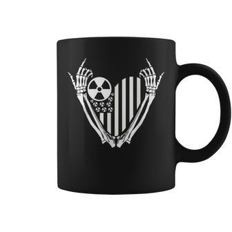 Radiology Rad Tech Love Skeleton Heat American Flag T Coffee Mug | Mazezy