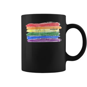 Rainbow Flag Lgbtqia Pride Month 2023 Columbus Gay Pride Coffee Mug | Mazezy