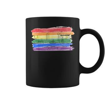 Rainbow Flag Lgbtqia Pride Month 2023 Dallas Gay Pride Coffee Mug | Mazezy