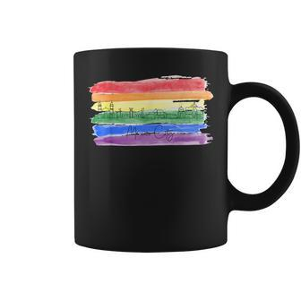 Rainbow Flag Lgbtqia Pride Month 2023 Mexico City Gay Pride Coffee Mug | Mazezy