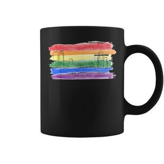Rainbow Flag Lgbtqia Pride Month 2023 Vancouver Gay Pride Coffee Mug | Mazezy CA