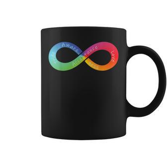 Rainbow Infinity Pride Autism Awareness Love Symbol Coffee Mug | Mazezy