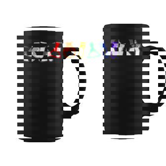 Rainbow Test Tube Beakers - Queer Scientist Gay Scientist Coffee Mug | Mazezy