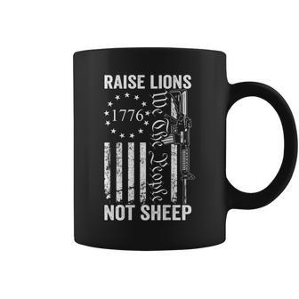 Raise Lions Ar15 Gun Not Sheep Pro Guns Ar15 Usa On Back Coffee Mug | Mazezy