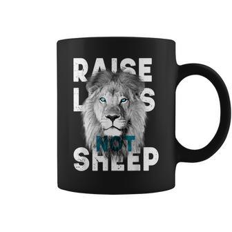 Raise Lions Not Sheep American Patriotic Coffee Mug | Mazezy DE