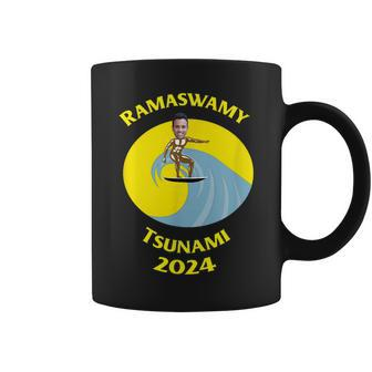 Ramaswamy Tsunami Wave Vivek For President 2024 Coffee Mug | Mazezy
