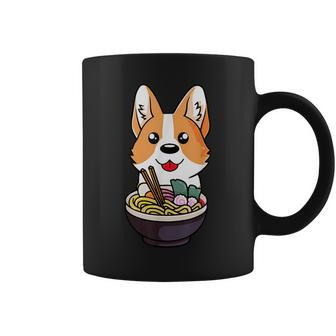 Ramen Corgi Dog Food Lover Kawaii Japanese Anime Gift Coffee Mug | Mazezy