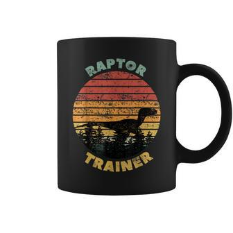 Raptor Trainer Vintage Halloween Velociraptor Retro Style Raptor Funny Gifts Coffee Mug | Mazezy CA