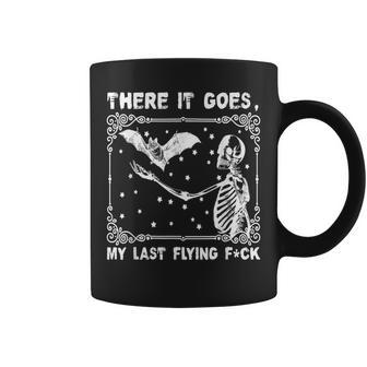 There It Goes My Last Flying Fuck Skeleton Coffee Mug - Monsterry UK