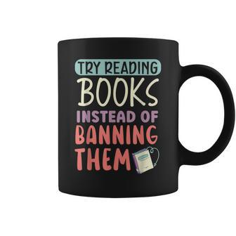 Read Banned Books Bookworm Book Lover Bibliophile Coffee Mug | Mazezy