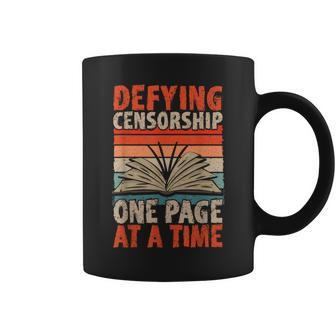 Read Banned Books Defying Censorship Banned Books Coffee Mug - Monsterry UK