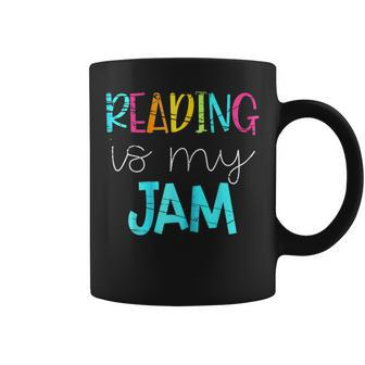 Reading Is My Jam Read Ela Teacher I Love To Read Books Coffee Mug | Mazezy