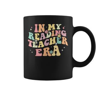 In My Reading Teacher Era Retro Back To School Book Lover Coffee Mug - Thegiftio UK