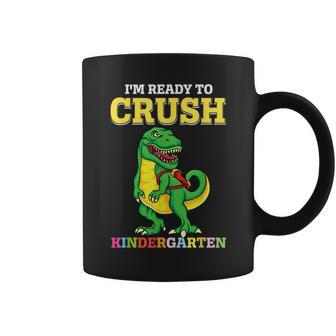 Ready To Crush Kindergarten 2036 Dinosaur Back To School Boy Coffee Mug - Monsterry