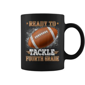 Ready To Tackle 4Th Grade Football Rugby First Day Of School Coffee Mug | Mazezy