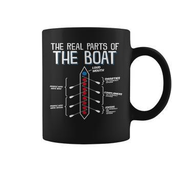 The Real Parts Of The Boat Rowing T Coffee Mug | Mazezy