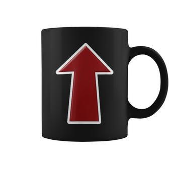 Red Arrow Pointing Up Coffee Mug | Mazezy