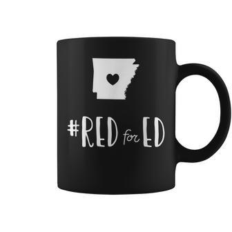 Red For Ed Arkansas Teacher Public Education Coffee Mug | Mazezy